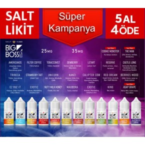Big Boss Salt Likit Kampanyası 5 Al 4 Öde