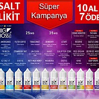 Big Boss Salt Likit Kampanyası 10 Al 7 Öde Big Boss Salt Likit Kampanyası 10 Al 7 Öde